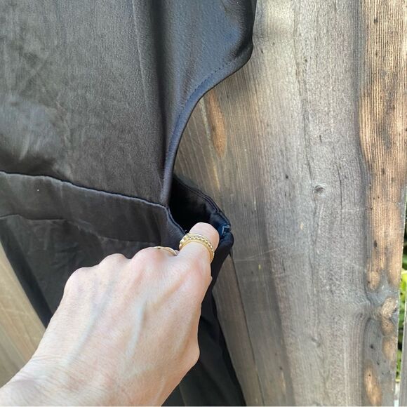 BA&SH Ritz Cutout RARE Midi Classic Slit Dress size 4 NWT - Picture 8 of 14